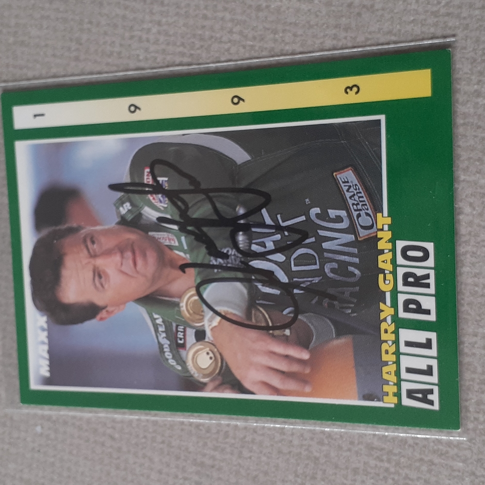 Vintage 1993 Maxx Harry Gant NASCAR Autographed Signed Card